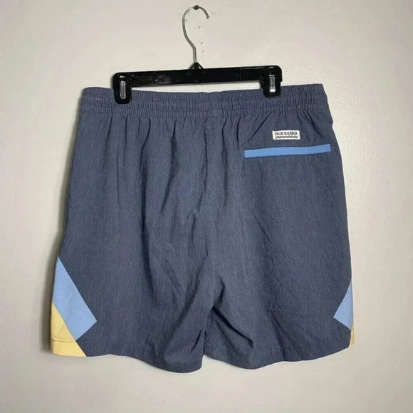 Fair Harbor Bayberry Swim Trunk Mens Size 2X Blue Lined Pockets Vacation - Picture 5 of 7